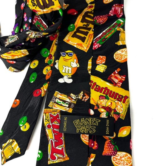 Vintage Candy 80s Necktie 100% Silk - Picture 4 of 9